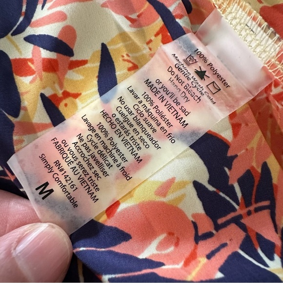 Lularoe women's medium Joy Long Vest Floral, NWT - Picture 4 of 5